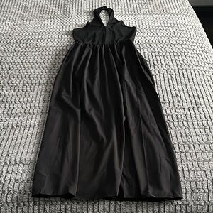 Elegant Black Halter Dress